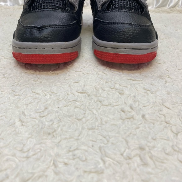 Nike Air Jordan 4 Retro "Bred Reimagined" Men's Shoes Black/Fire Red Size 8 - Picture 3 of 11